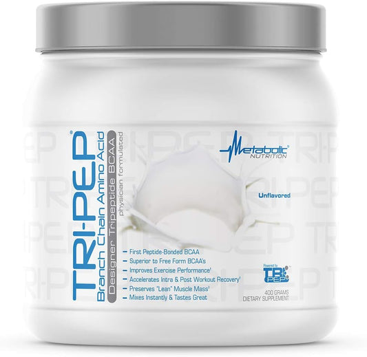 Metabolic Nutrition TRIPEP BCAA Powder 400g Unflavored | Tri-Peptide Amino Acid Supplement