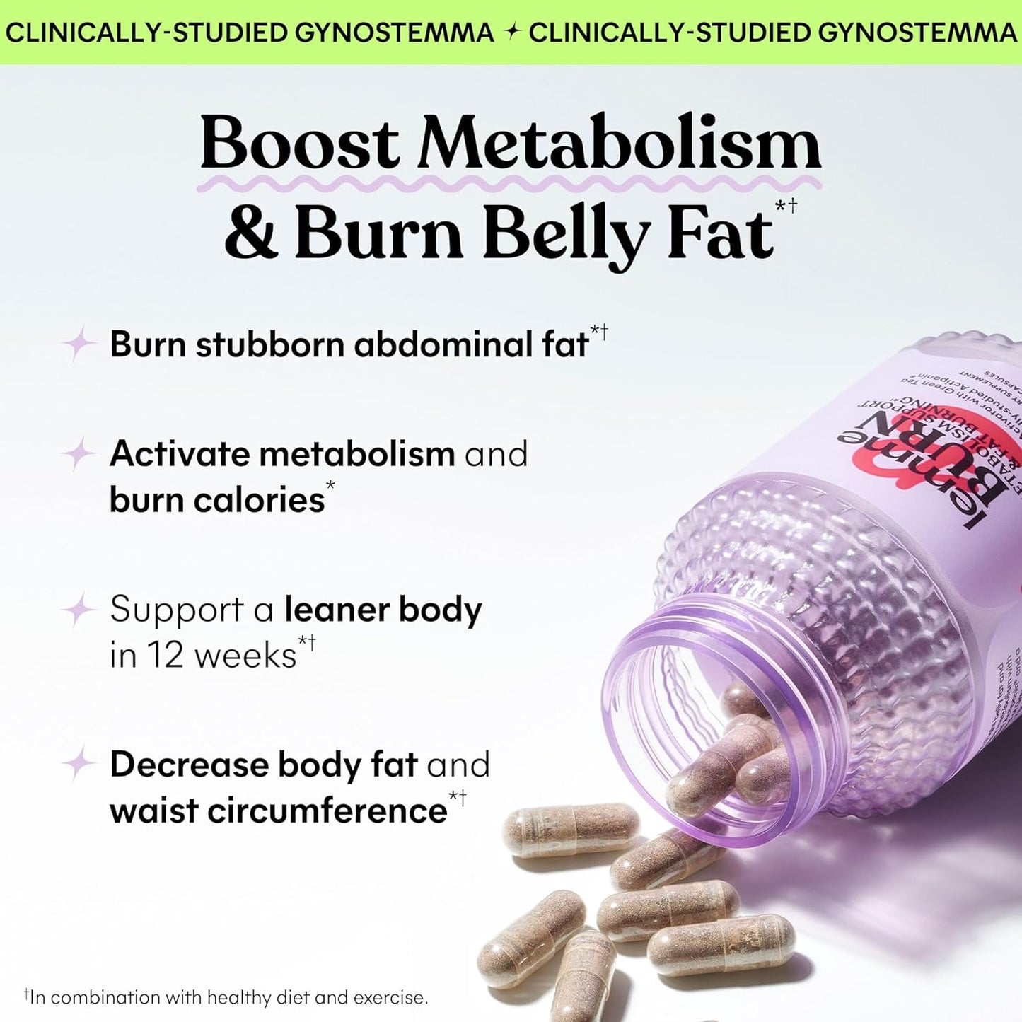 Metabolism & Cravings Support Capsules and Chews with Chromium, Gynostemma, Cinnamon, Green Tea, B6 & B12 - Vegan & Gluten-Free