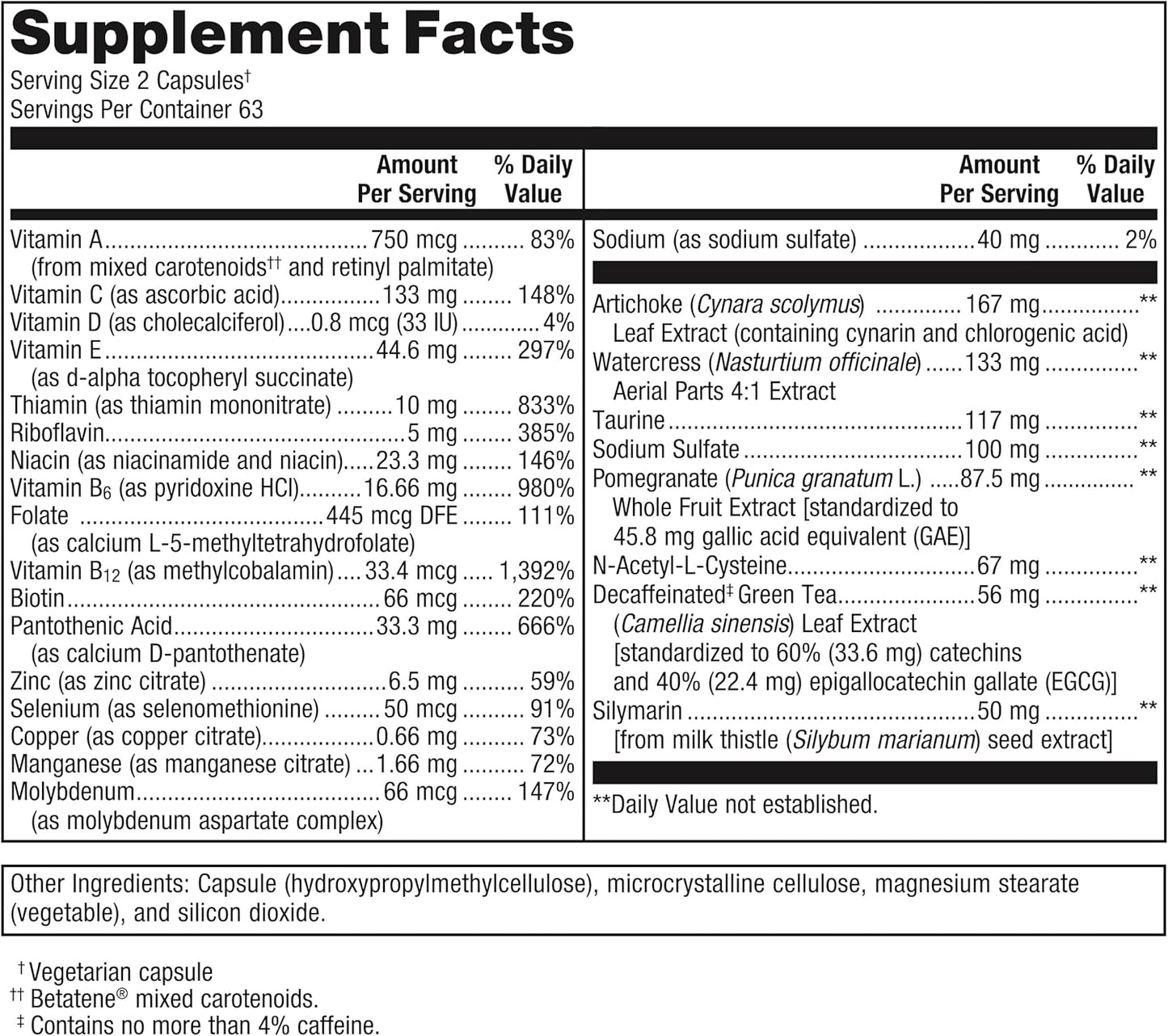 Metagenics AdvaClear - Detox Supplements with Vitamin B12, Pantothenic Acid, and Zinc Citrate - 126 Capsules for Daily Detoxification Support