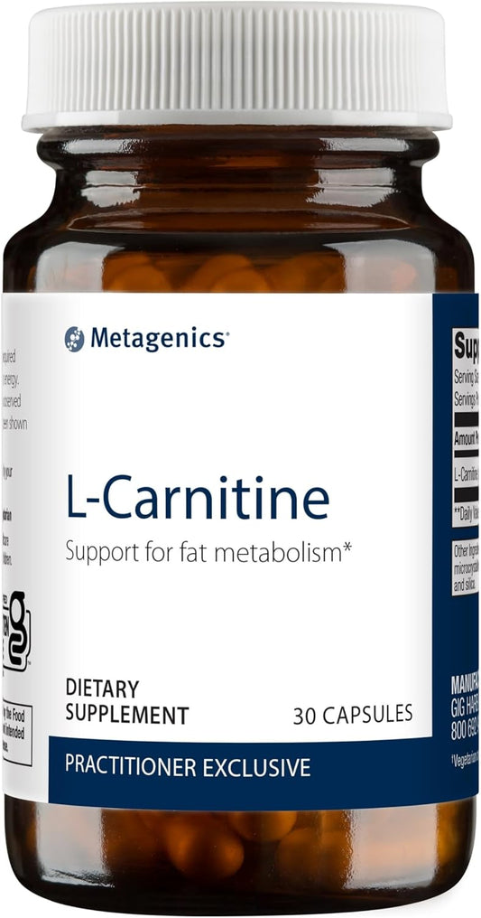 Metagenics L-Carnitine Amino Acid Supplement for Fat Metabolism - 30 Servings