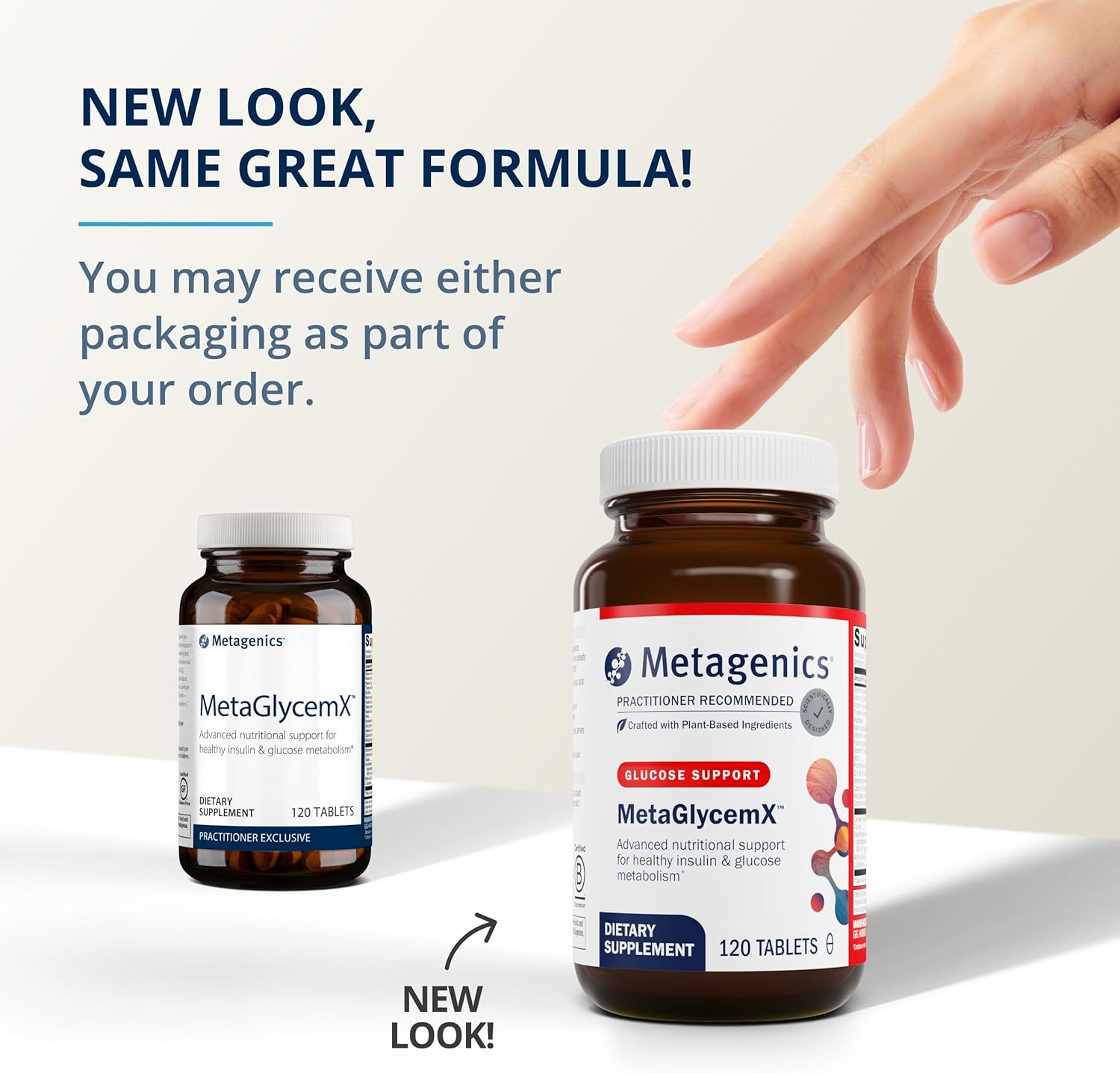 Metagenics MetaGlycemX Capsules - 100 mg Alpha-Lipoic Acid - Promotes Healthy Carbohydrate Metabolism - Antioxidant Boost - Green Tea Extract - 120 Count - Non-GMO & Gluten-Free