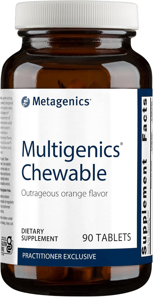Metagenics Multigenics Chewable Orange - 90 Servings, Optimal Vitamin & Mineral Formula