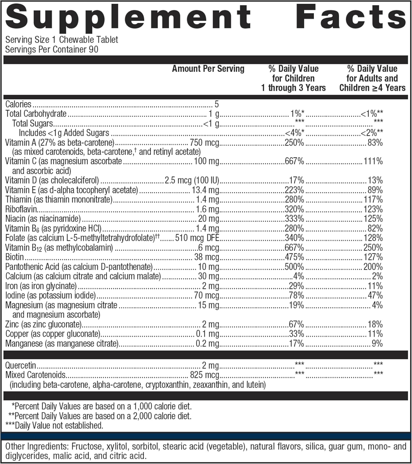Metagenics Multigenics Chewable Orange - 90 Servings, Optimal Vitamin & Mineral Formula