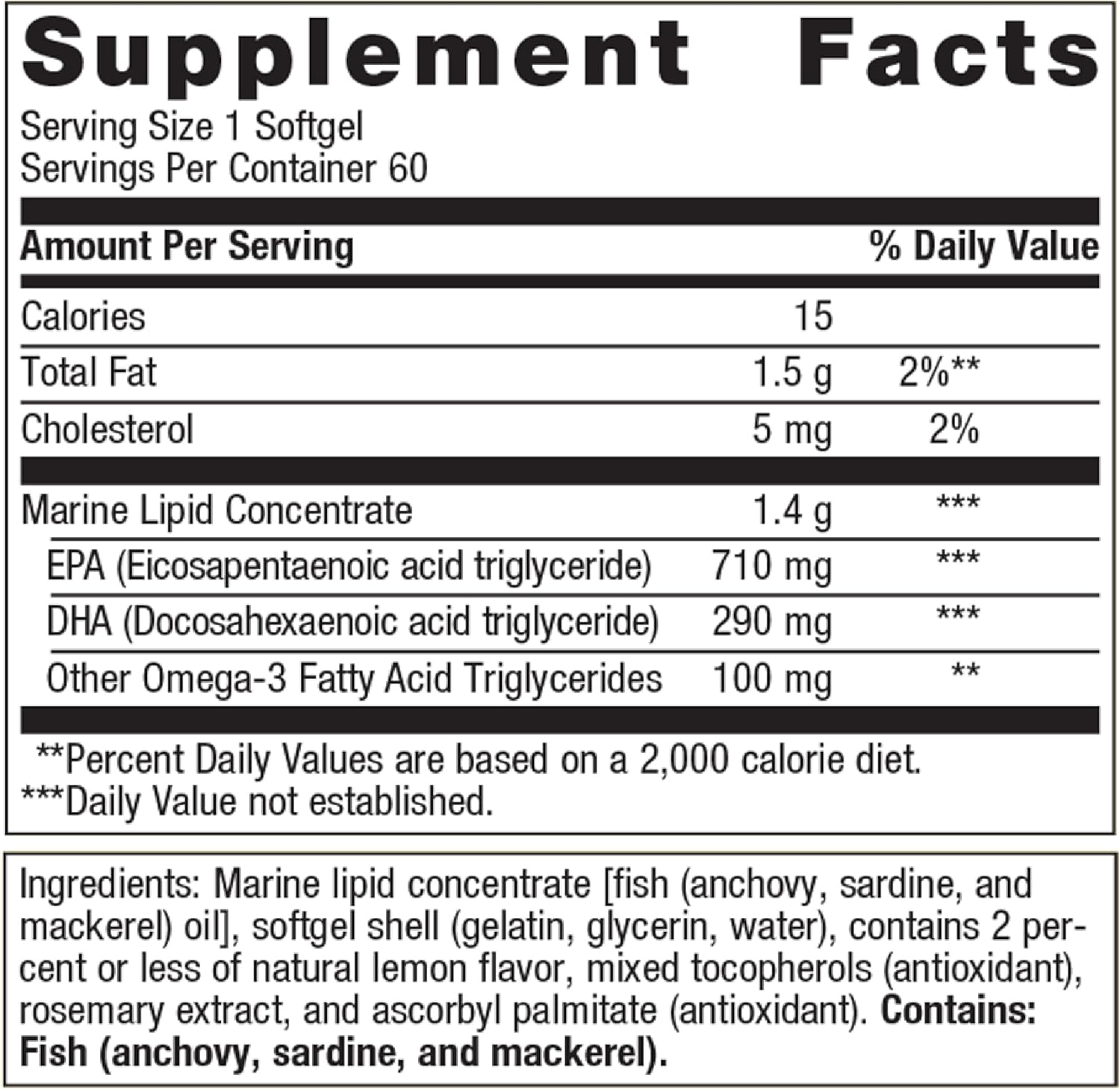 Metagenics OmegaGenics Fish Oil EPA-DHA 1000 Softgels - Omega-3 Supplement for Heart, Musculoskeletal & Immune System* - with DHA & EPA
