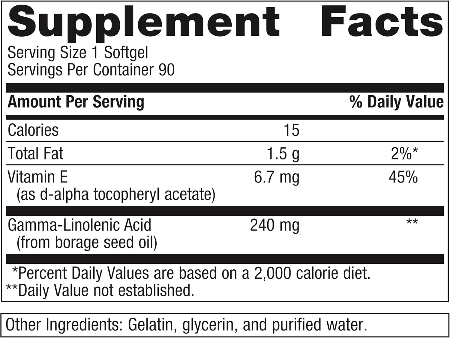 Metagenics OmegaGenics GLA 240 Softgels with Borage Seed Oil & Vitamin E - Gluten-Free Supplement for Gamma-Linolenic Acid
