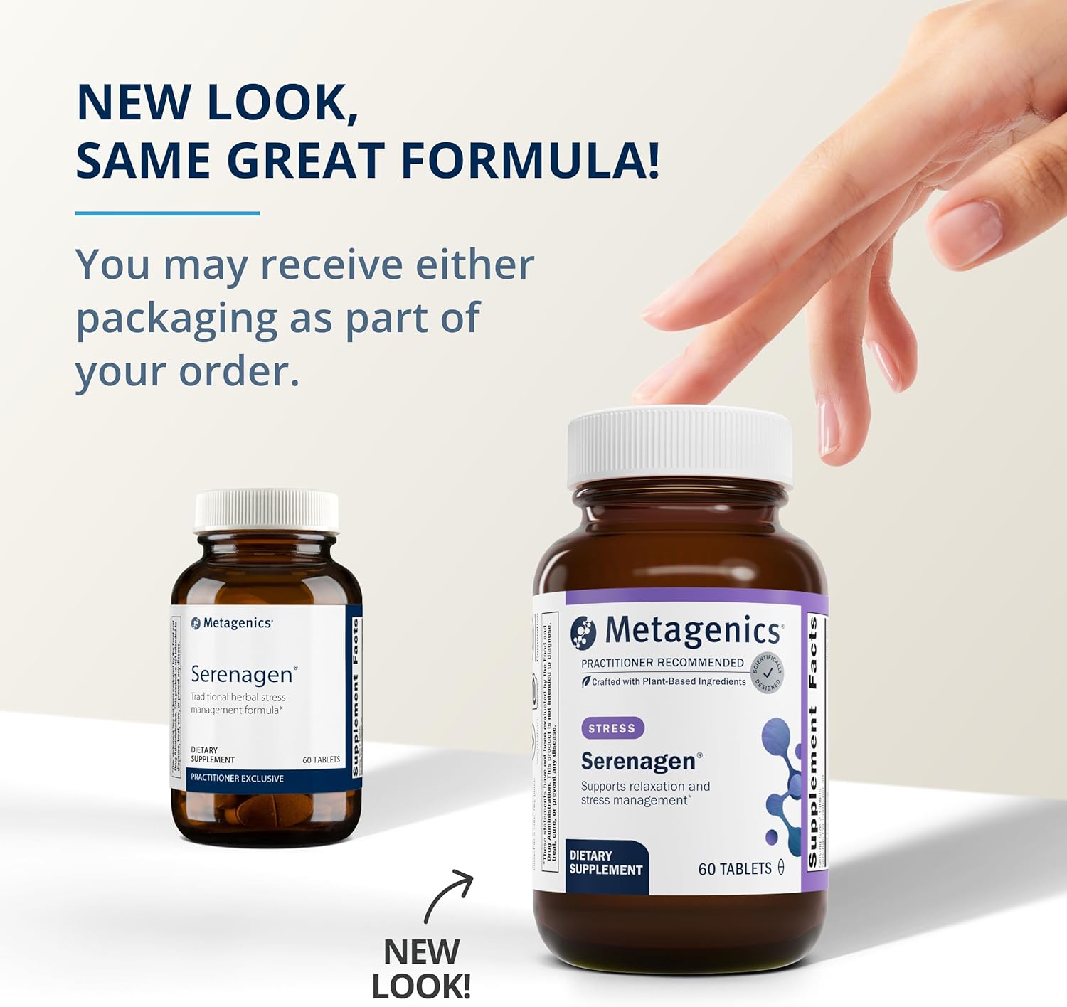 Metagenics Serenagen Stress Management Formula with Asian Ginseng Root - 60 Tablets