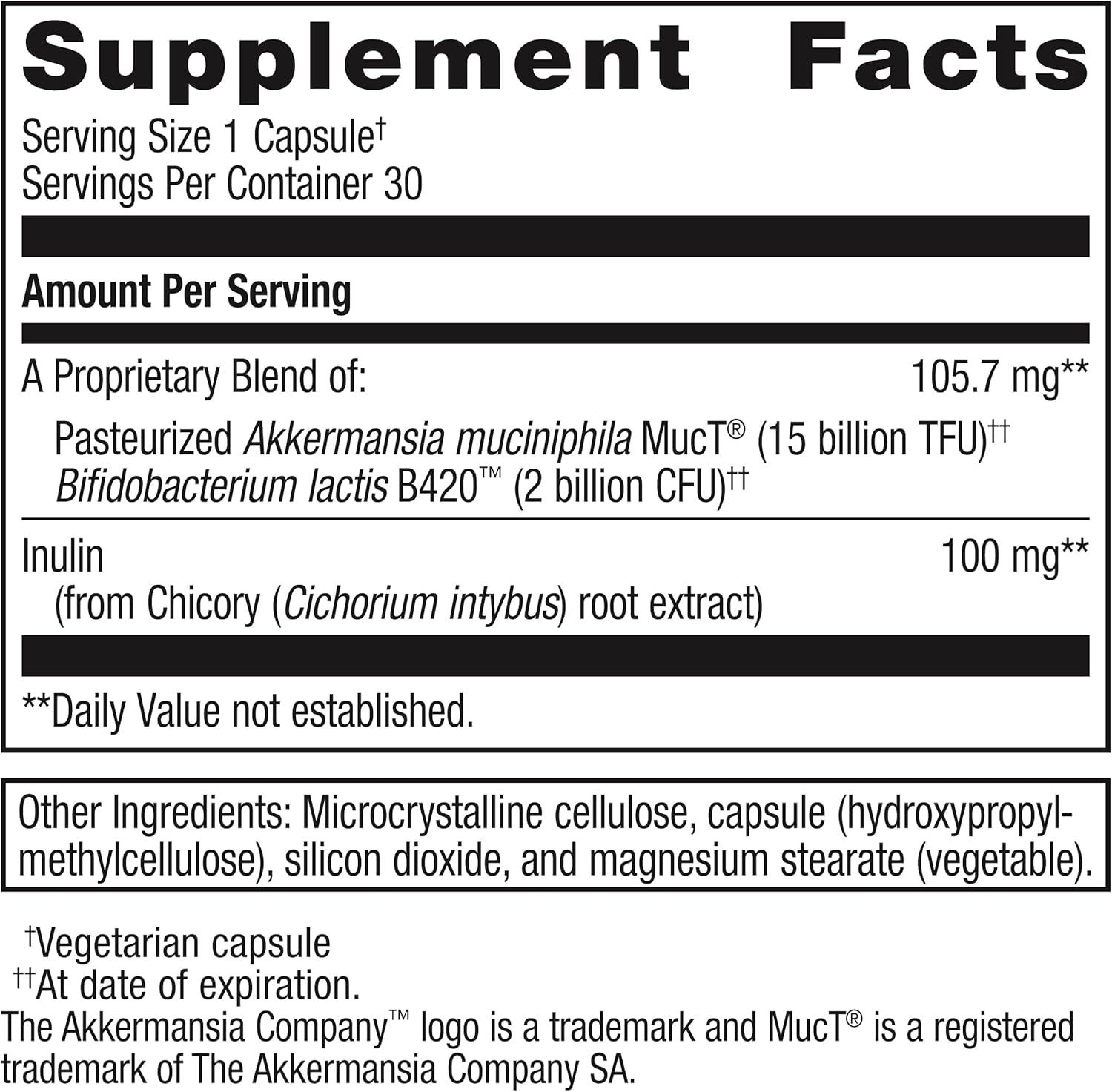 Metagenics UltraFlora Triplebiotic: Gut Health & Barrier Support with Akkermansia - 30 Capsules