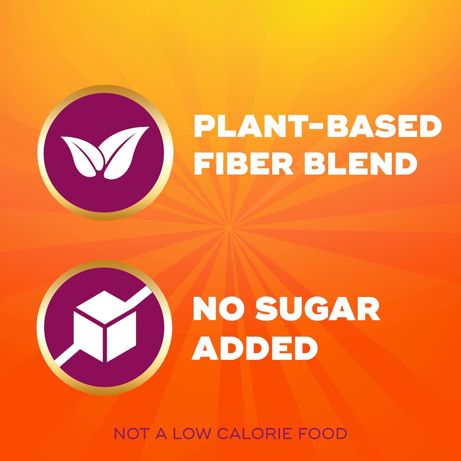 Metamucil Adult Fiber Gummies - Orange Flavor, 5g Plant-Based Prebiotic Blend, 72 Count, Sugar-Free