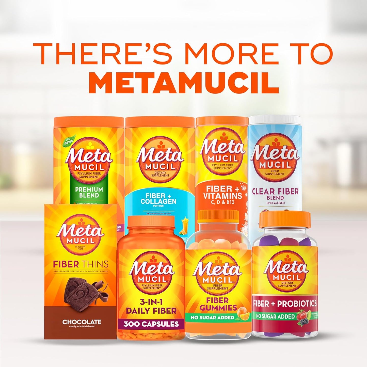 Metamucil Adult Fiber Gummies - Orange Flavor, 5g Plant-Based Prebiotic Blend, 72 Count, Sugar-Free
