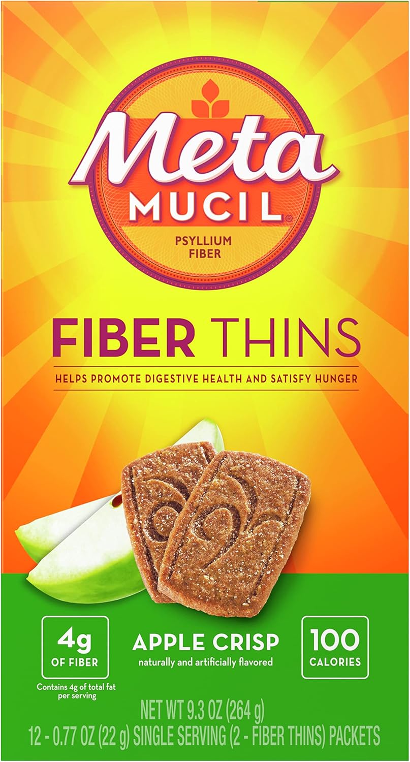 Metamucil Fiber Wafers Apple Crisp Packets - 2 Count - Digestive Health Supplement