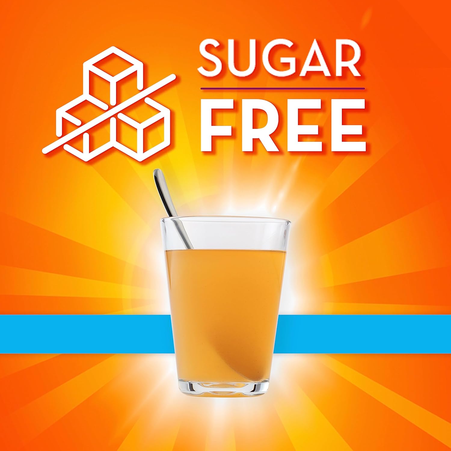Metamucil On-The-Go Sugar-Free Orange Fiber Drink Packets for Digestive Health - 44 Pack.