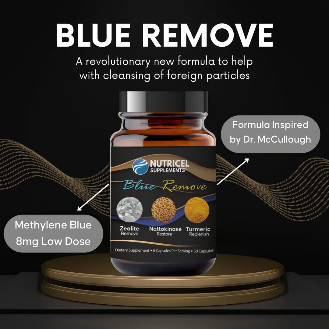 Methylene Blue Capsules with Zeolite, Nattokinase, Turmeric, Bromelain, and NAC - Dr. McCullough Inspired Cleansing Formula