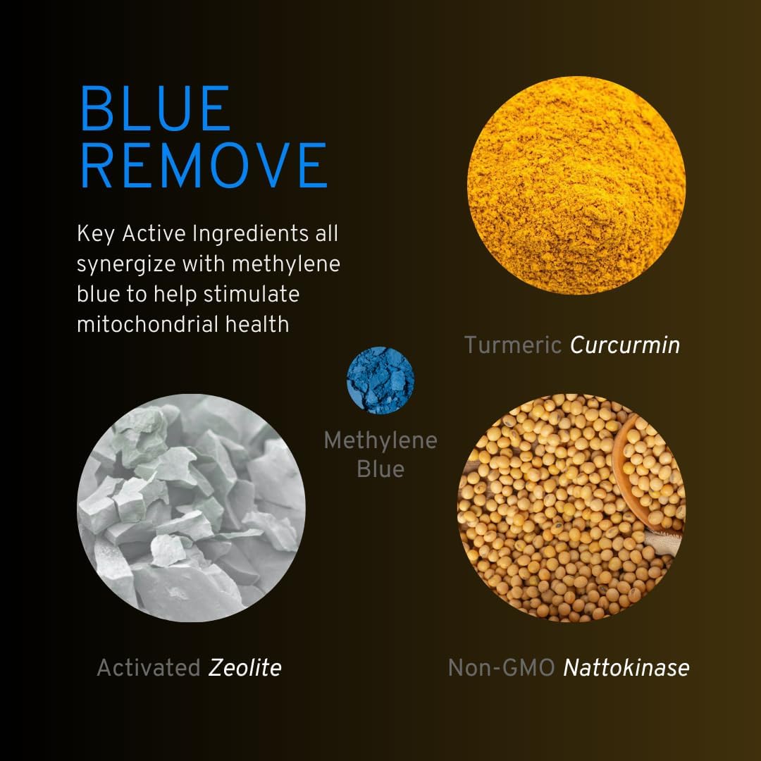 Methylene Blue Capsules with Zeolite, Nattokinase, Turmeric, Bromelain, and NAC - Dr. McCullough Inspired Cleansing Formula