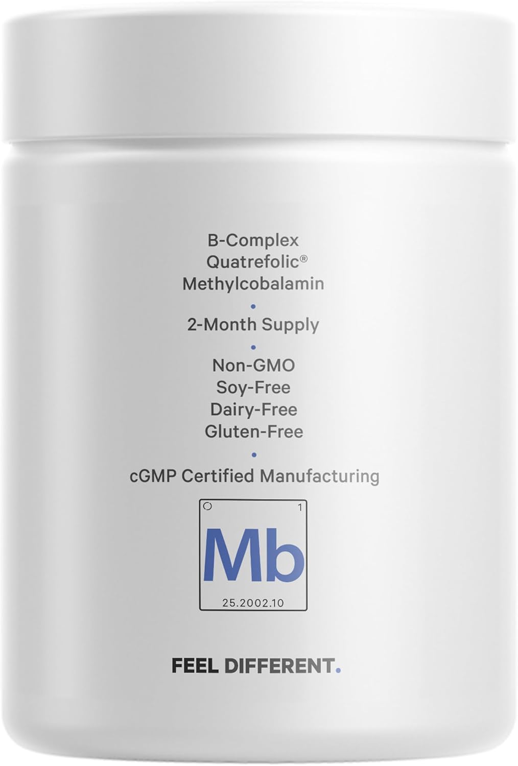 Methylfolate B Complex Supplements with Methylcobalamin - 2 Month Supply - 120 Capsules