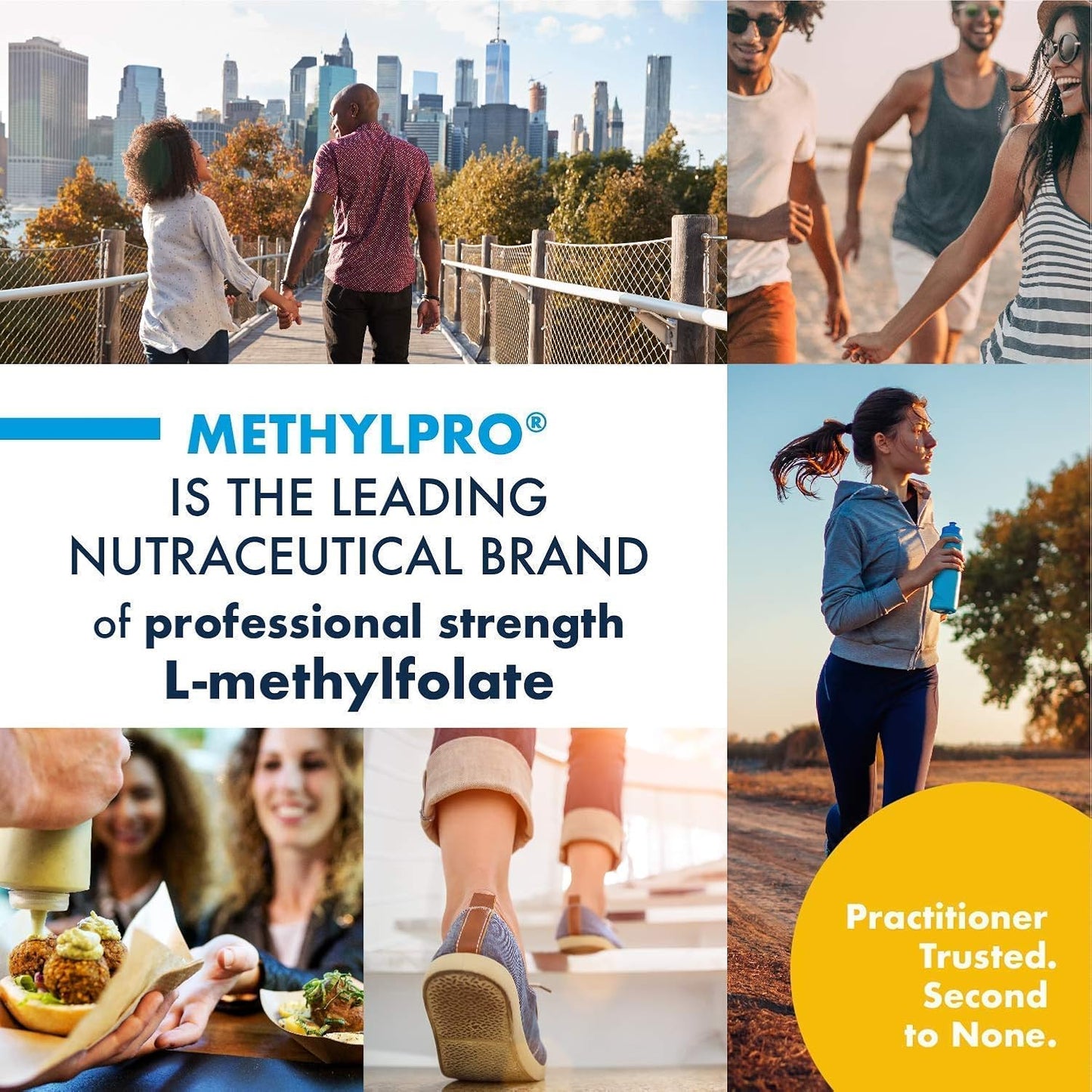 MethylPro 2-Product Set: L-Methylfolate for Mood & Homocysteine Support + Immune Boost (2 Bottles, 30 Capsules)
