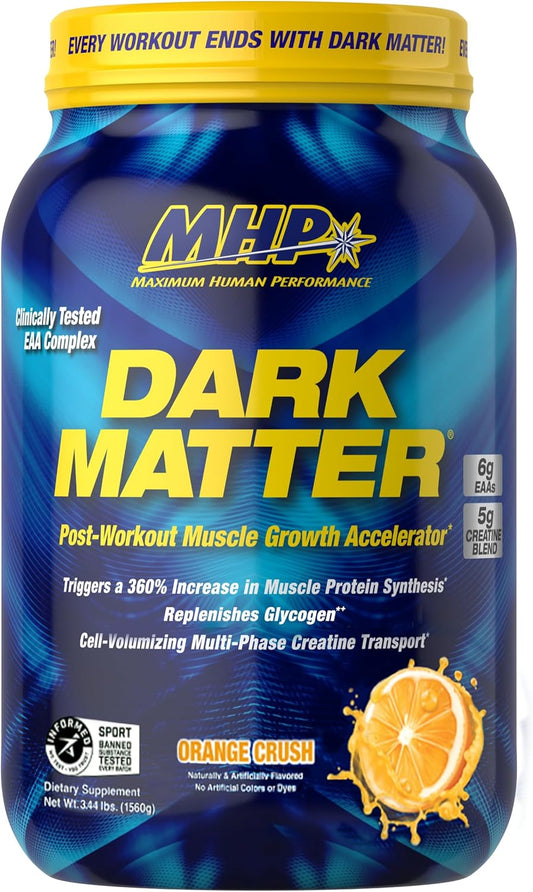 MHP Dark Matter Post Workout Recovery Accelerator with Multi-Phase Creatine - Orange Crush, 20 Servings