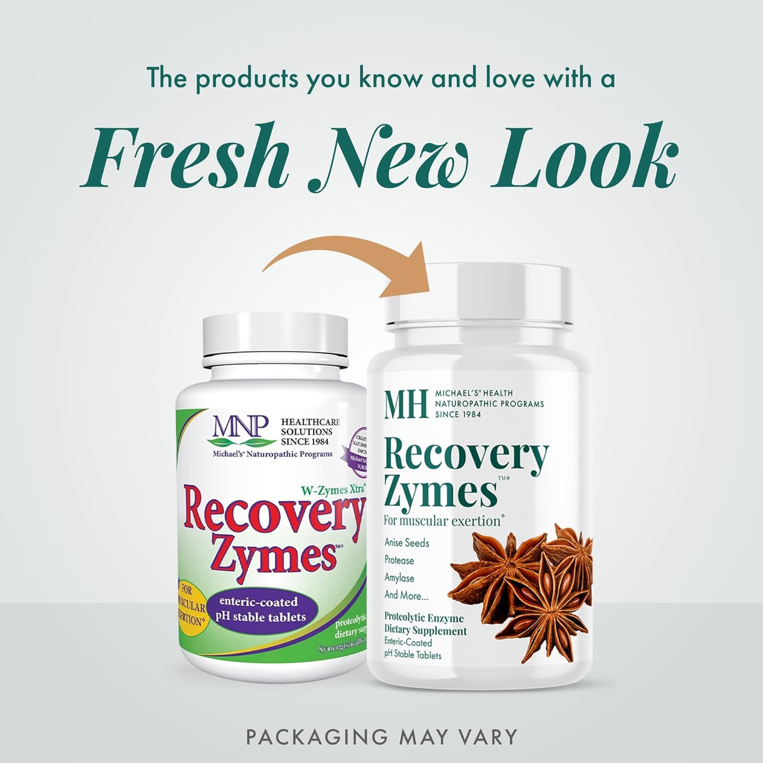 MICHAEL'S Health Recovery Zymes: Proteolytic Enzyme Supplement - 270 Enteric Coated Tablets - Supports Natural Inflammatory Response
