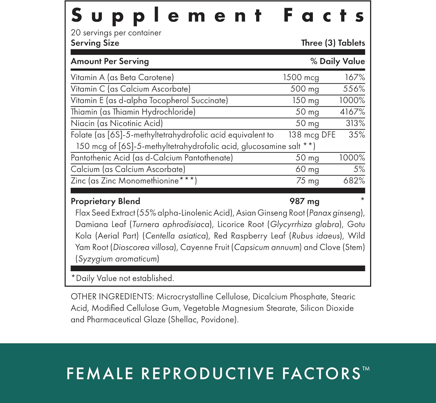 MICHAEL'S Naturopathic Reproductive Factors Couples' Pack - 60 Vegetarian Tablets - Nutrients for Conception Support