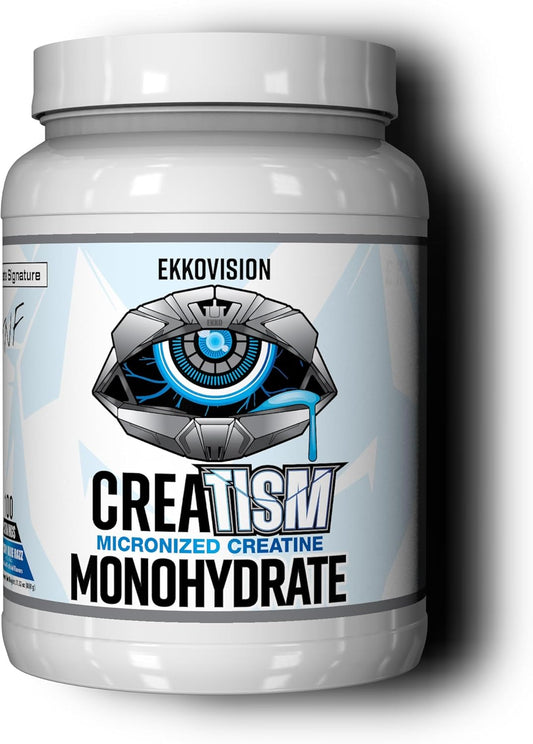 Micronized Blue Razz Creatine Monohydrate Powder for Energy Support - Pre & Post Workout Supplement with Easy Mixing - 100 Servings
