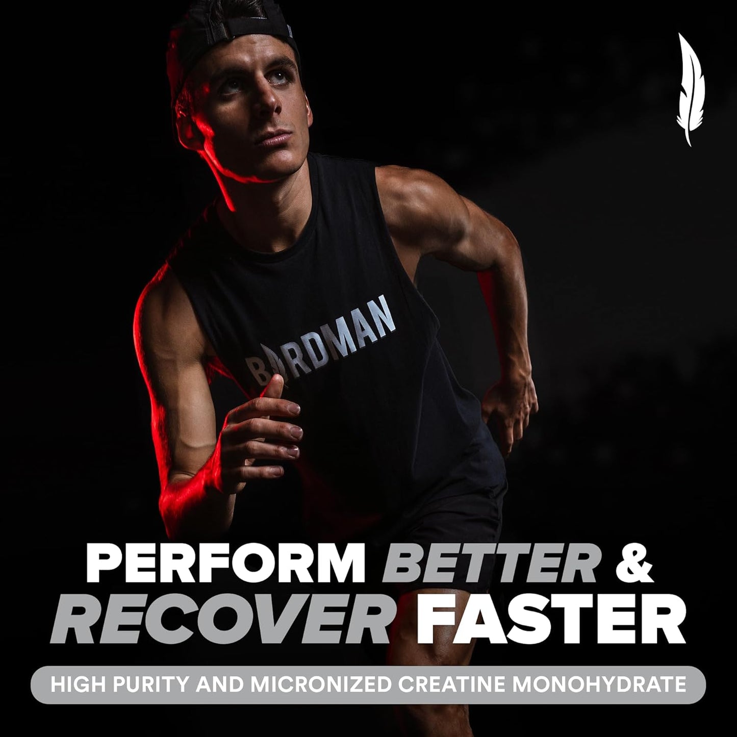 Micronized Creatine Monohydrate Powder for Muscle Recovery, Pre/Post Workout, Vegan, Gluten & Sugar Free - 80 Servings, 0.8lb