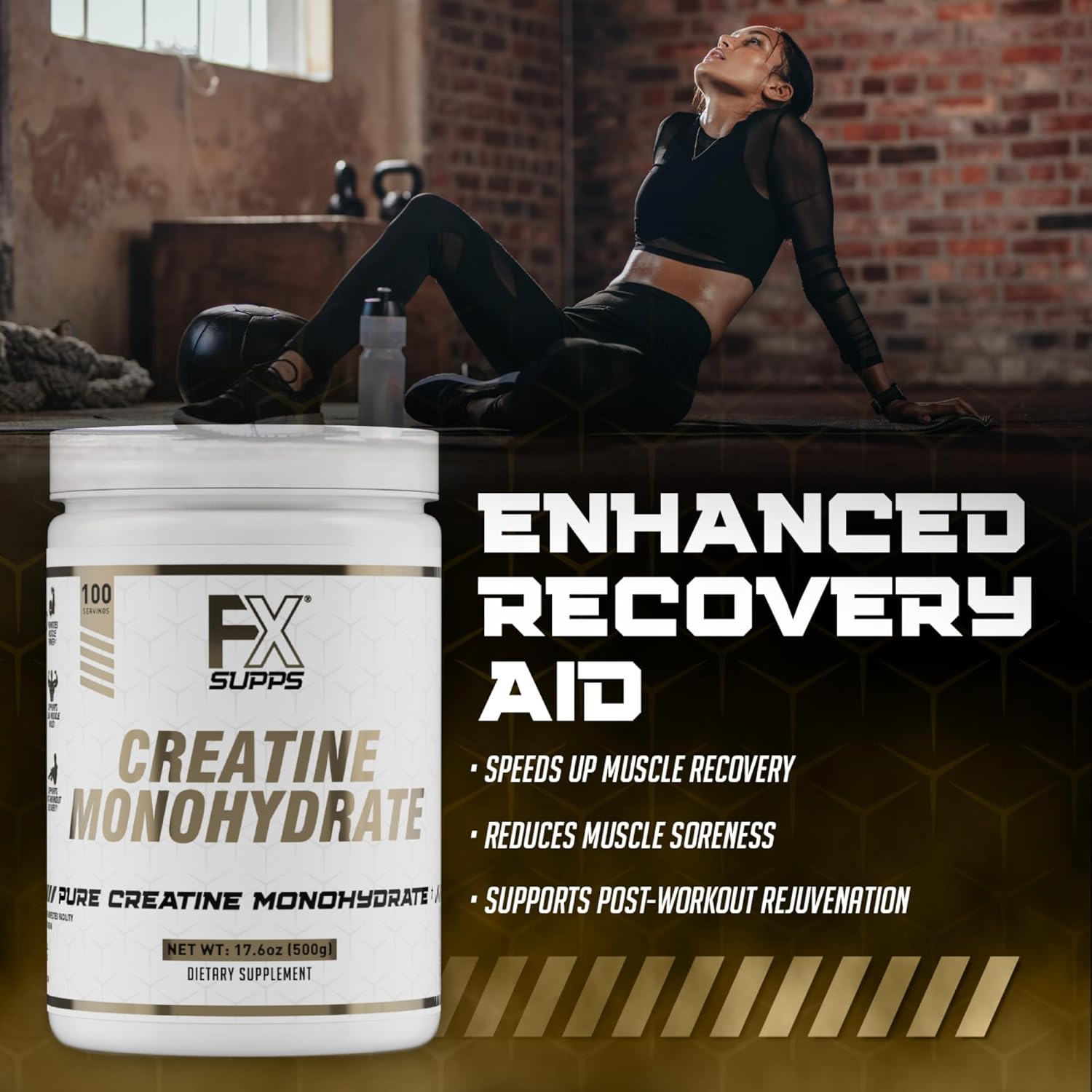 Micronized Creatine Monohydrate Powder for Muscle Gains and Recovery - Keto-Friendly and Fast-Absorbing Formula