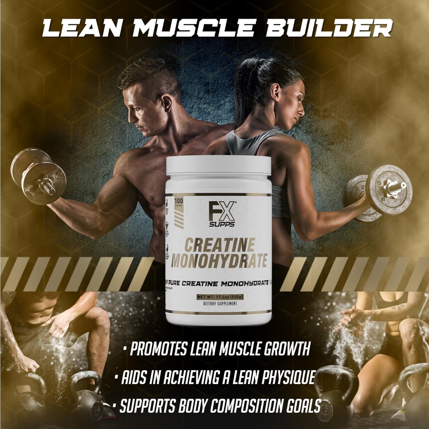 Micronized Creatine Monohydrate Powder for Muscle Gains and Recovery - Keto-Friendly and Fast-Absorbing Formula