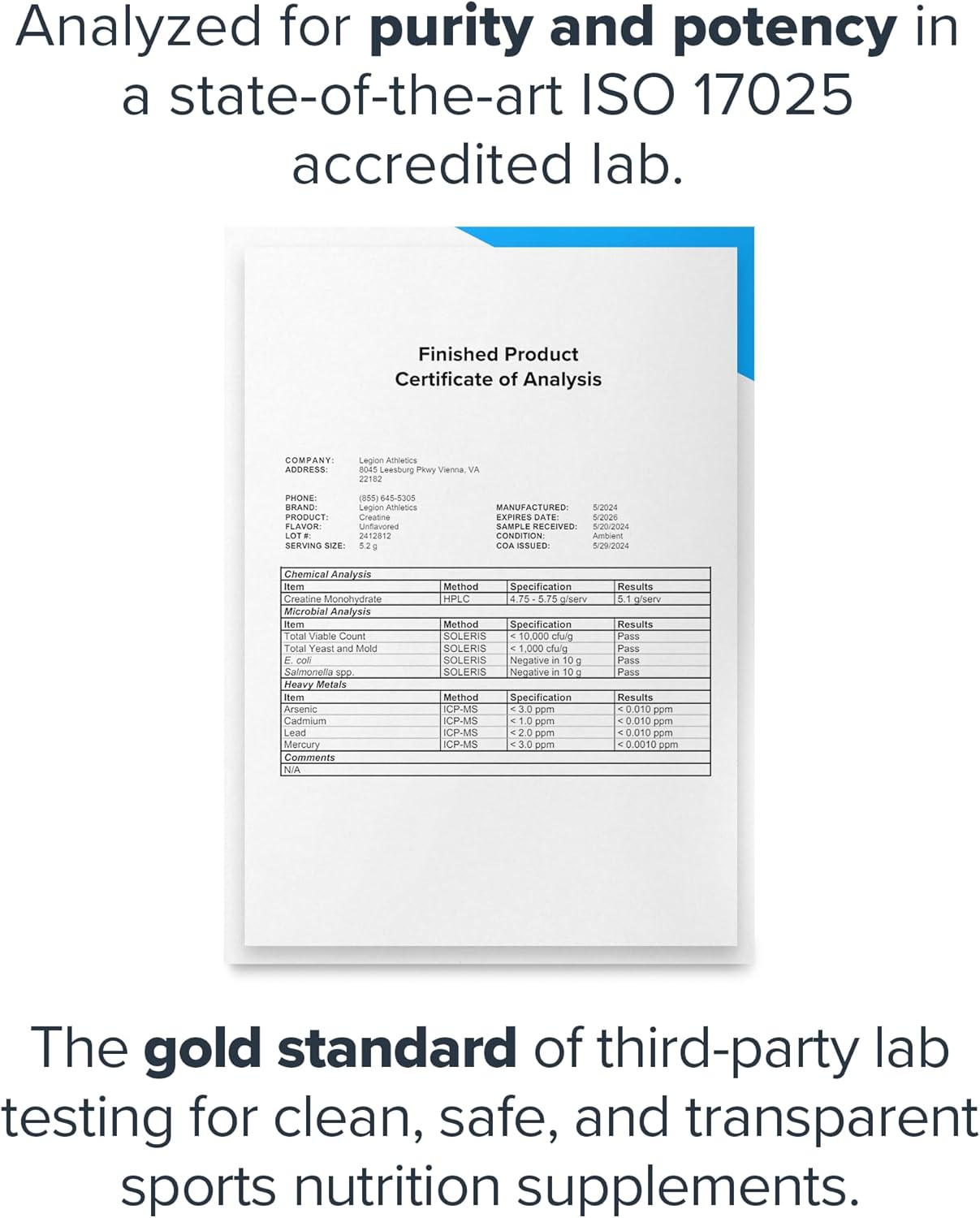 Micronized Creatine Monohydrate Powder for Muscle Gain & Recovery - 100 Servings, Unflavored - High Absorption Creatine Supplement