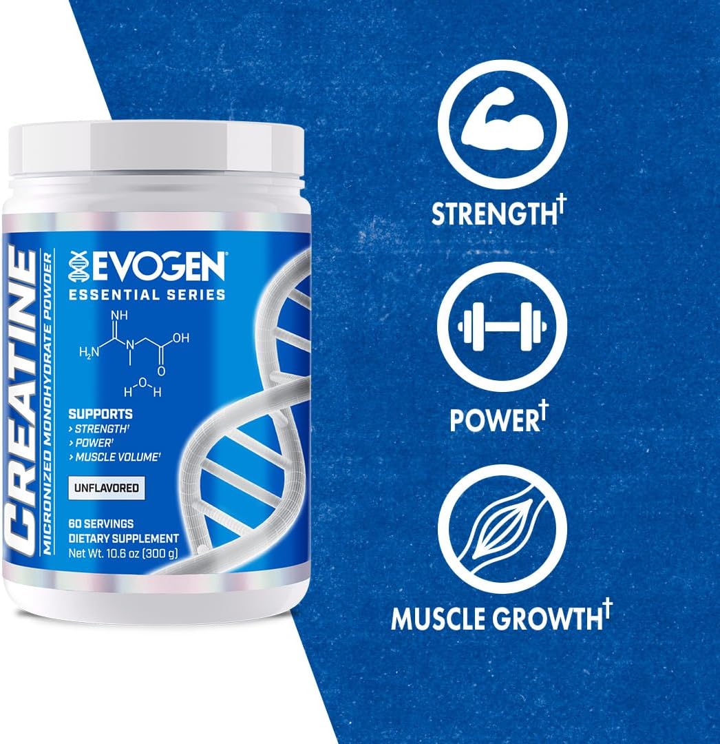 Micronized Creatine Monohydrate Powder for Strength & Recovery - Unflavored Supplement for Women & Men - 60 Servings