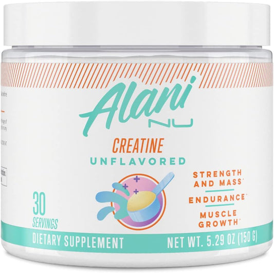 Micronized Unflavored Creatine Monohydrate Powder - Vegan & Gluten-Free - 30 Servings