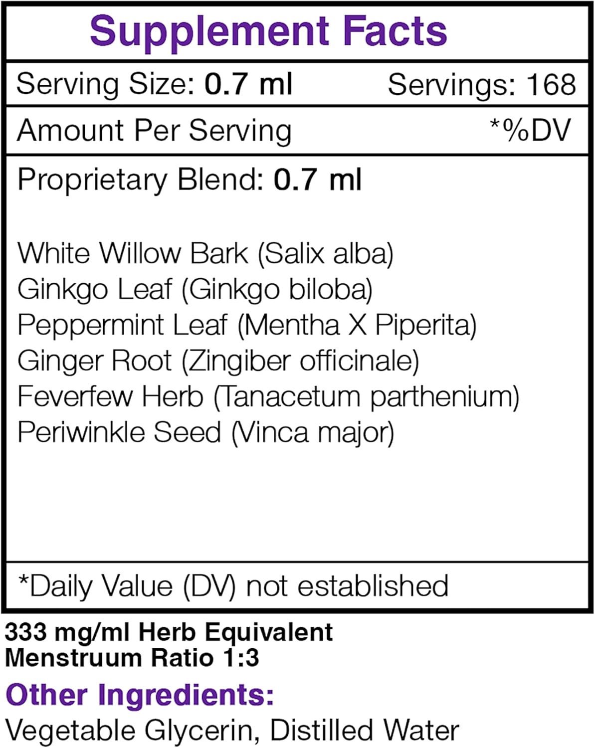 Migra Secret Herbal Supplement Drops - Headache/Migraine Support, Alcohol-Free Liquid Extract (4 fl oz) by Secrets of the Tribe