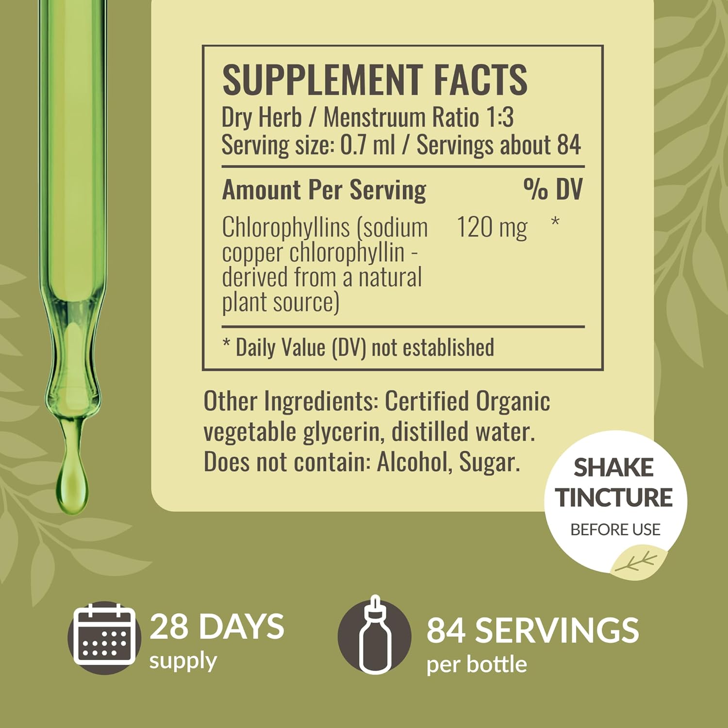 Milk Thistle and Chlorophyll Herbal Liquid Drops Bundle - Vegan Supplement Extract Kit - Non GMO, Sugar & Alcohol-Free - 2 fl oz (Pack of 2)