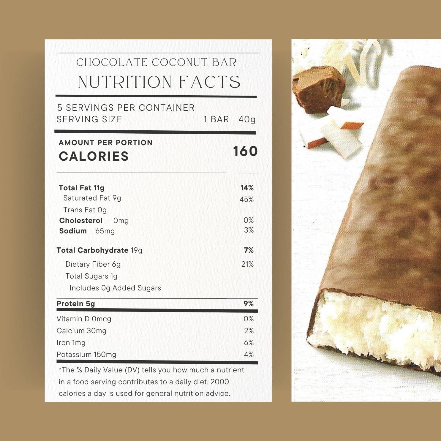 Millville Elevation Advance Chocolate Coconut Bars - Low Carb, High Protein, 5-Pack with Recipe Bundle