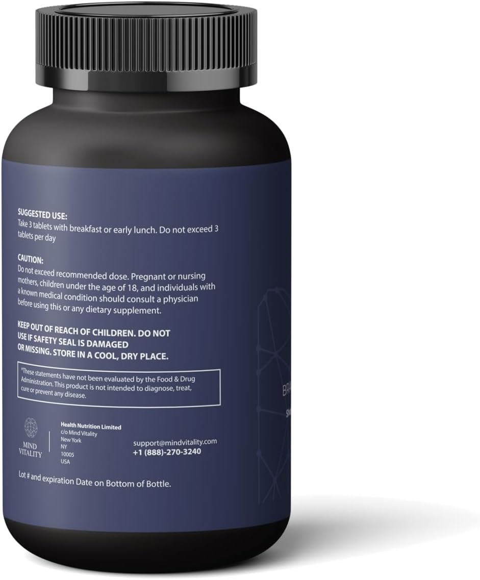 MindVitality All-in-One Nootropic Supplement with Ignition Tri-Factor for Enhanced Daily Performance and Mental Clarity