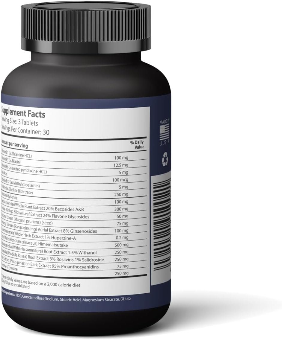MindVitality All-in-One Nootropic Supplement with Ignition Tri-Factor for Enhanced Daily Performance and Mental Clarity