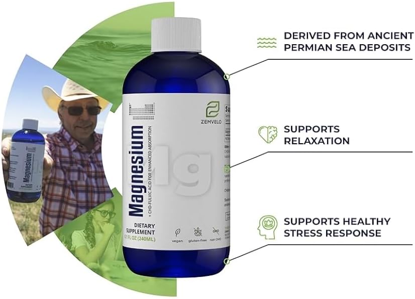 Mineralife Liquid Ionic Magnesium Supplement | 96 Day Supply | Longevity, Wellness, Mood, Sleep, Muscle Support
