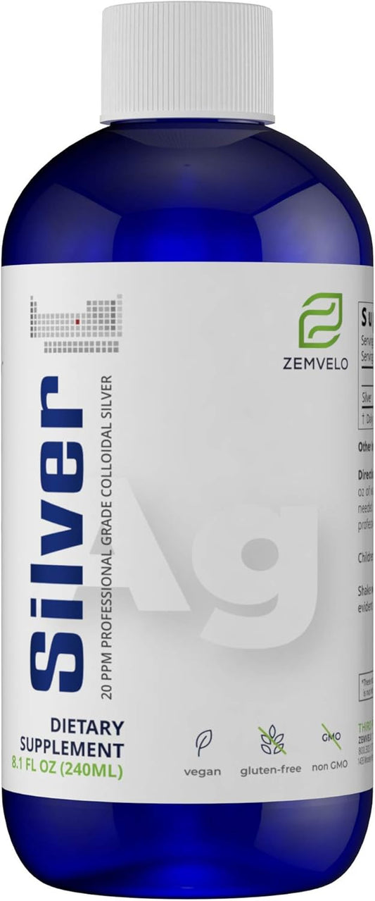 Mineralife Liquid Ionic Silver Supplement for Immune Support & Healthy Skin, Hair, and Nails - Natural Inflammatory Response Support