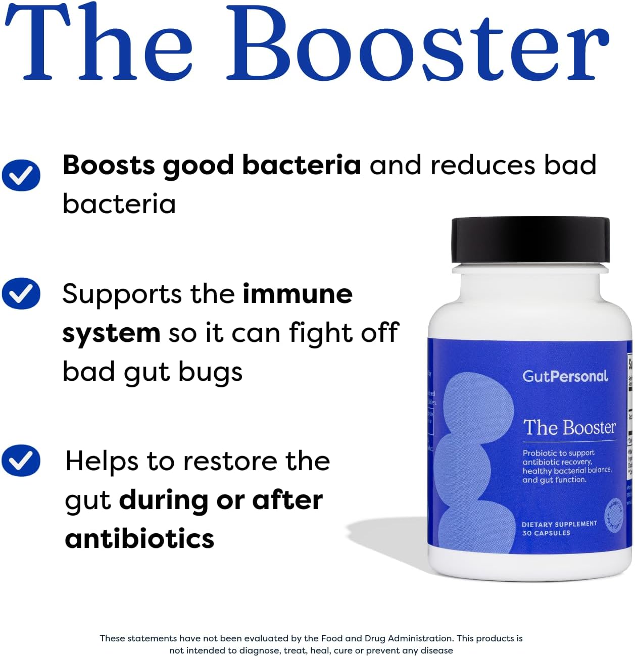Miracle Worker Magnesium Powder & Probiotic Bundle: GutPersonal Gut Fix™, 30 Servings Strawberry Flavor + Booster Capsules, 60 Servings