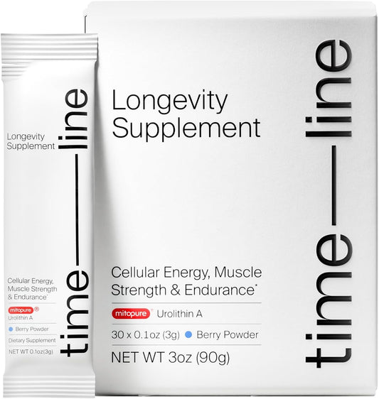 Mitopure Urolithin A Supplement for Healthy Aging and Muscle Strength - Clinically Proven Mitoceutical for Longevity - 30 Sachets