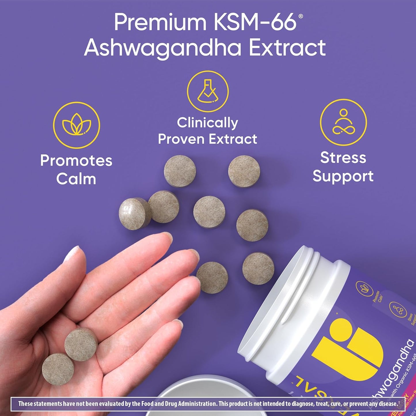 Mixed Berry Ashwagandha KSM-66 Chews - Support for Stress, Cognitive Function, and Mood - 60 Count