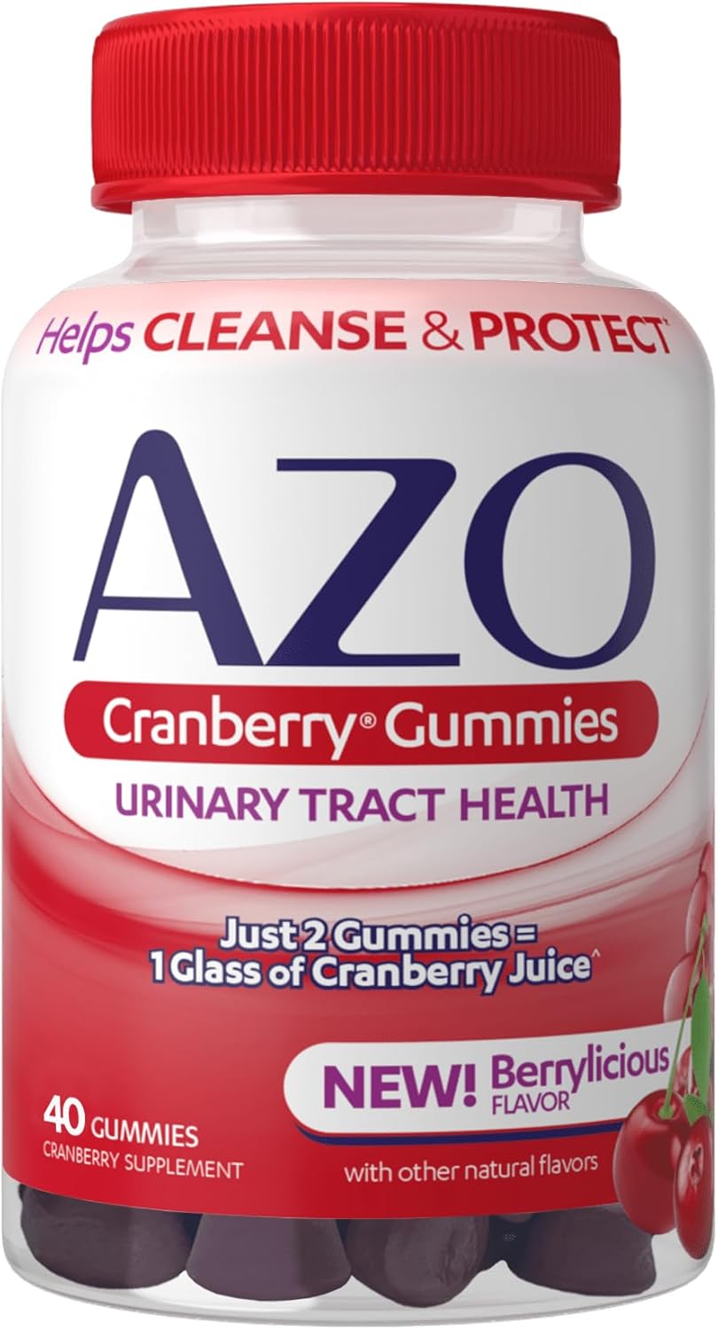 Mixed Berry Cranberry Gummies for Urinary Tract Health - 40 Count Dietary Supplement by IKJ