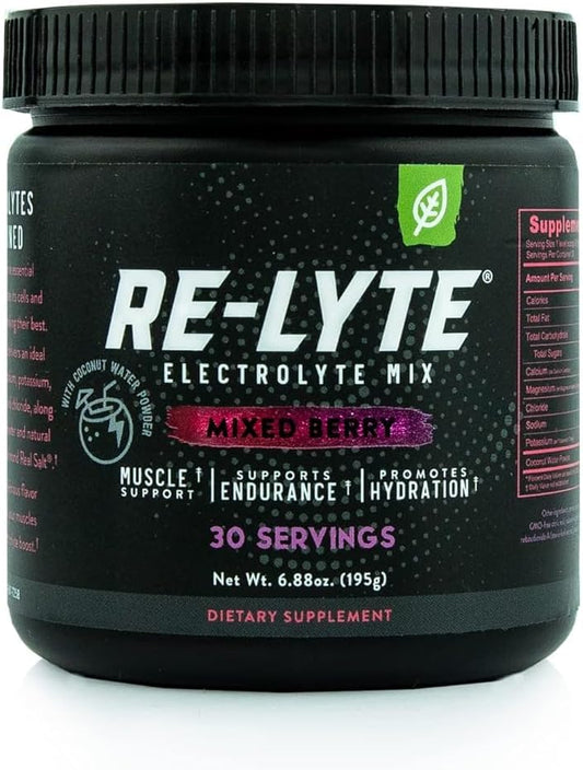 Mixed Berry Re-Lyte Electrolyte Drink Powder - 30 Servings, 6.88 oz