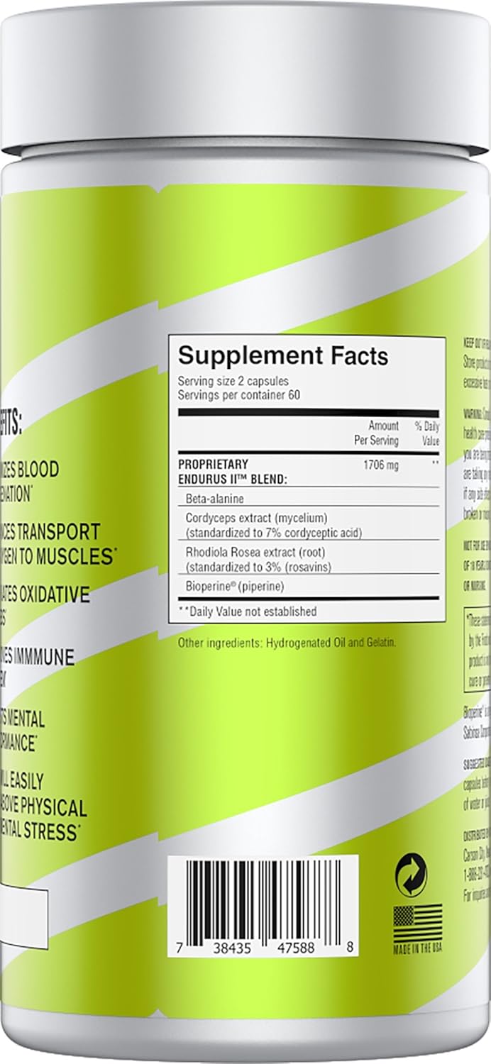 MMUSA Endurus II: Athletic Performance Enhancer - Boost Stamina, Energy, Muscle Recovery & Mental Focus
