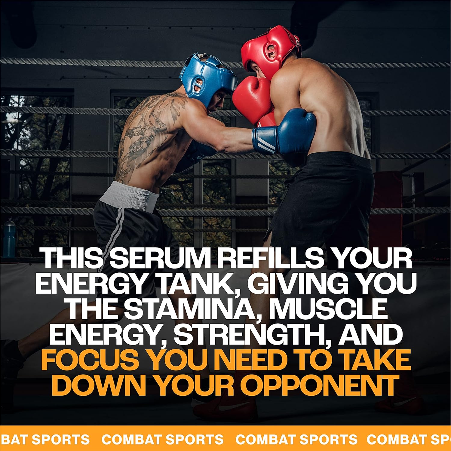 MMUSA Fighters Creatine Serum: Enhance Boxing Performance with MSM, Amino Acids, Vitamins & Glucosamine - Strawberry, 5.1 Fl Oz