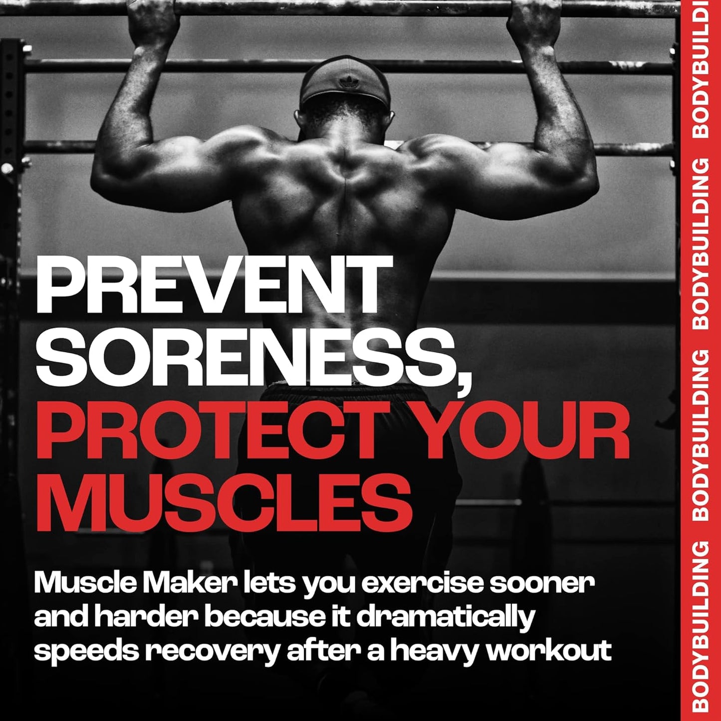 MMUSA Muscle Maker Post Workout Serum: Ultimate Men's Health Supplement with Antioxidants, Vitamin C, Zinc, Creatine, Raspberry Flavor 5.1 Fl Oz