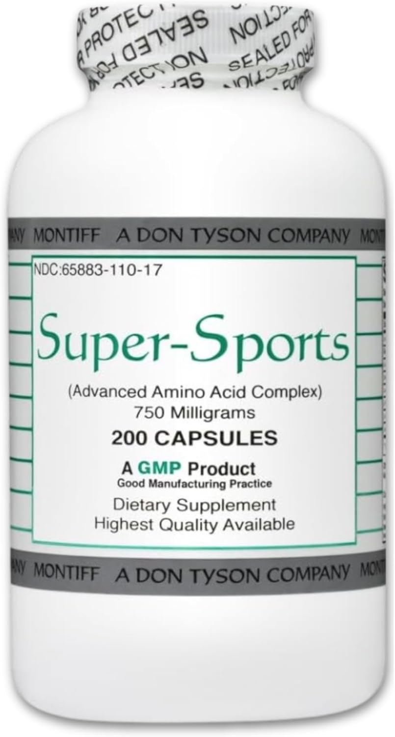 Montiff MindEyes Advanced Amino Acid Complex 750mg - Dietary Supplement 200 Capsules