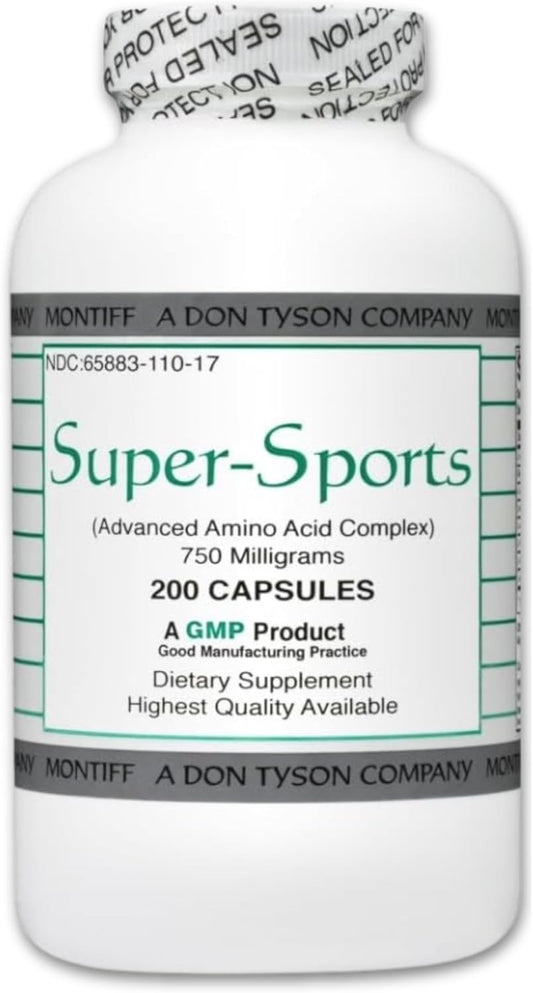 Montiff MindEyes Advanced Amino Acid Complex 750mg - Dietary Supplement 200 Capsules