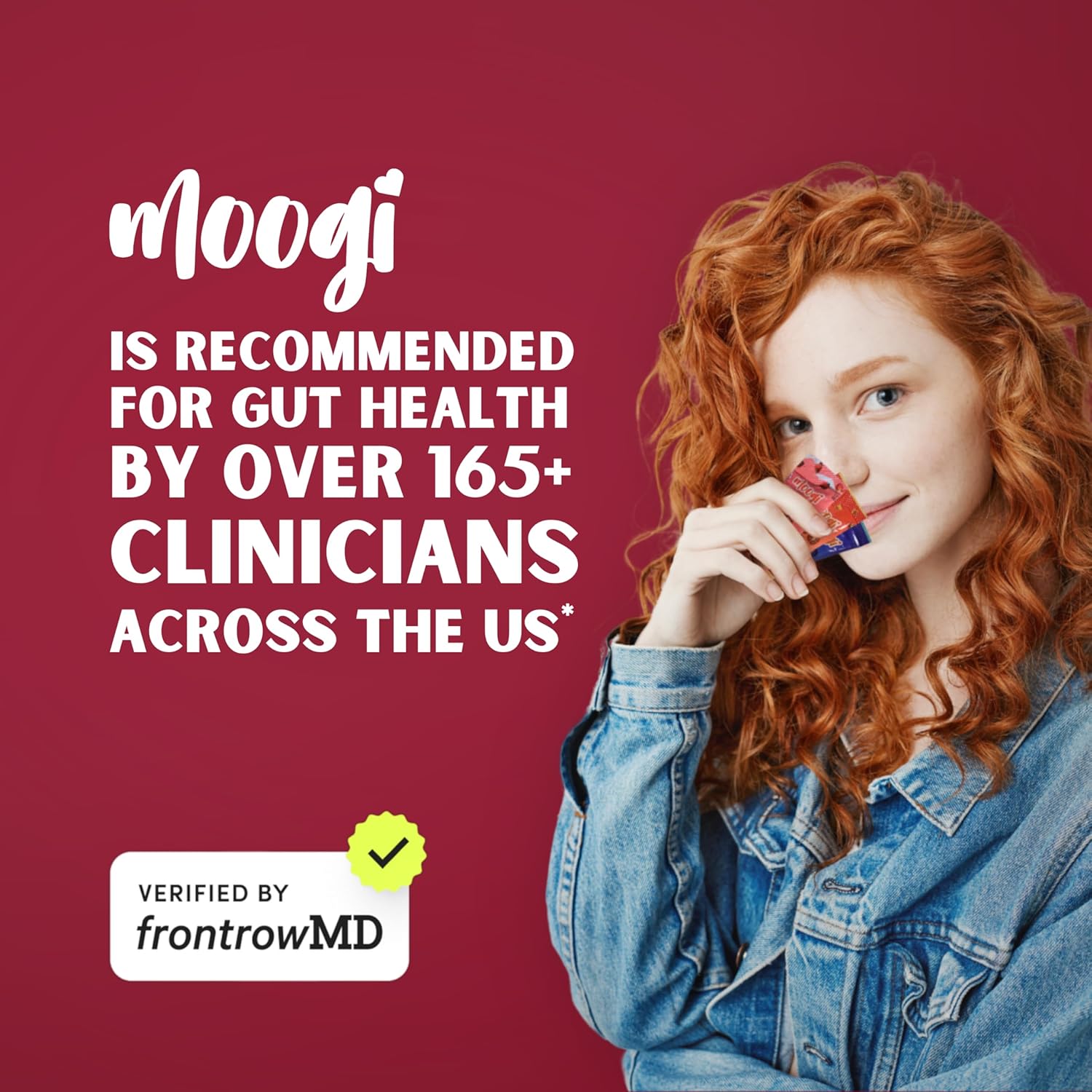 Moogi Colostrum Premium Powder for Skin, Hair, Nails, and Immune Support - 400+ Bioactive Nutrients - Gluten & Fat Free - Strawberry Cream Flavor - 30 Stick Packs