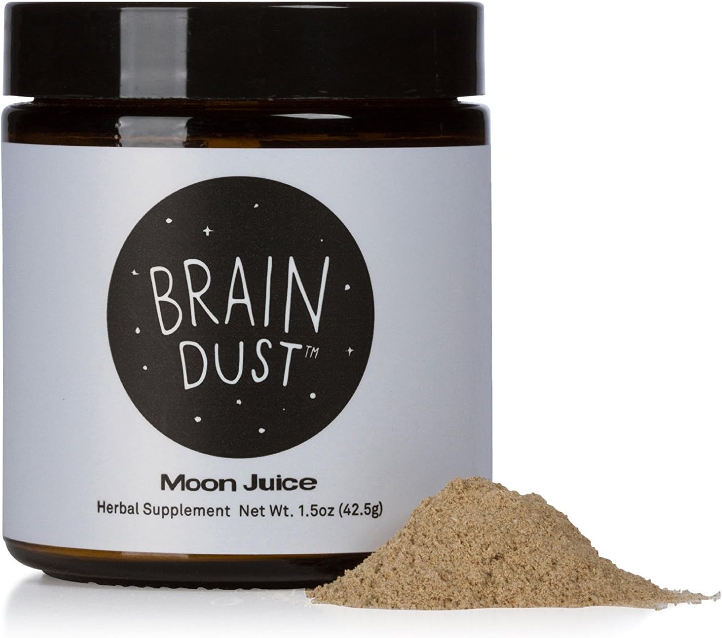 Moon Juice Brain Dust Memory and Focus Supplement with Lion's Mane, Ashwagandha, and Maca - Vegan and Caffeine Free