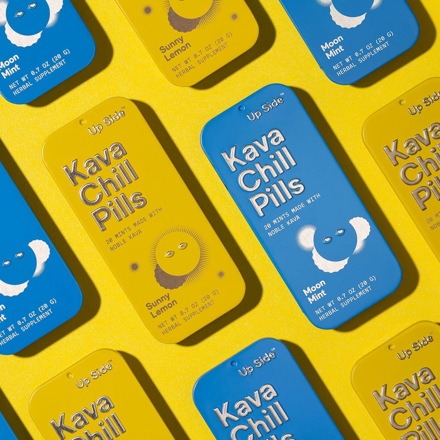 Moon Mint Flavor Kava Kava Extract Candy Pills for Mood & Relaxation - 20 Herbal Mints for Natural Support & Refreshment