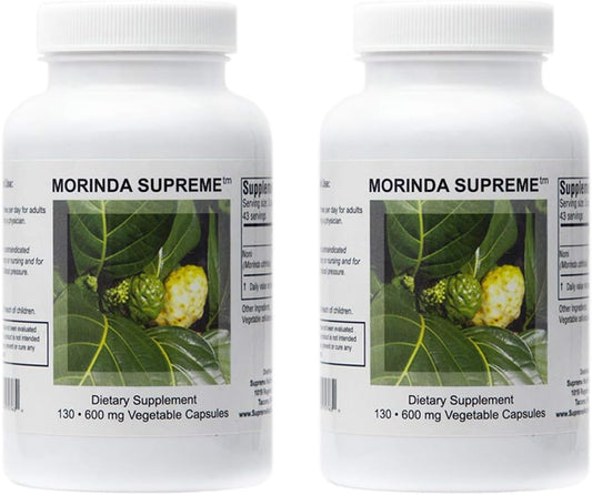 Morinda Supreme Whole Noni Fruit Capsules - 260 Count - Supreme Nutrition Products